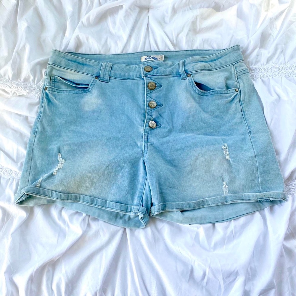 Blue Denim Jean Shorts